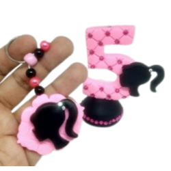Molde de Silicone Aplique Boneca cód 379