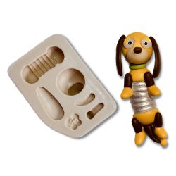 Molde de Silicone Aplique Cachorro Mola - Cód 1292