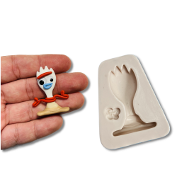 Molde de Silicone Aplique Garfinho - Cód 1291