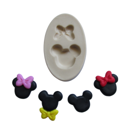Molde de silicone - Aplique Ratinho/Ratinha P cod 179