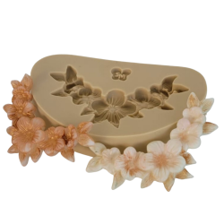 Molde de Silicone Arabesco Flores - 2 - Cód 1081