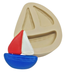 Molde de Silicone Barco a Vela Marinho - Cód 408