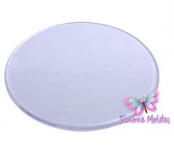 BASE ACRILICA REDONDA LISA 7x7