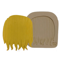 Molde de Silicone Base de cabelo Liso - Cód 1132