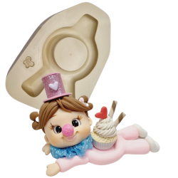 Molde de Silicone Base para Doces Menino - Cód 1236