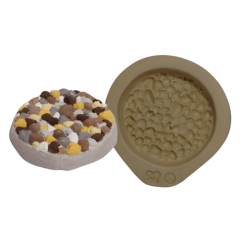 Molde de Silicone Base Pedrinhas G - Cód 1165