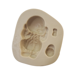 Molde de Silicone Bebê Bumbum Macacão - Cód 092