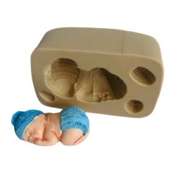 Molde de Silicone Bebê Dorminhoco - Cód 068