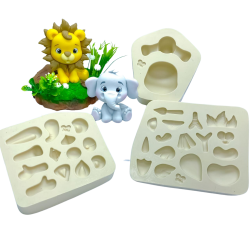 Molde de Silicone Bicharada do Hugo