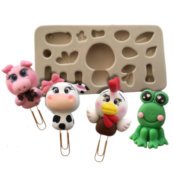 Molde de Silicone Bichinhos Cut - Cód 1348
