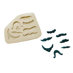 Molde de Silicone Bigodinhos da Feh