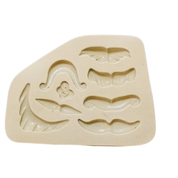 Molde de Silicone Bigodinhos da Feh