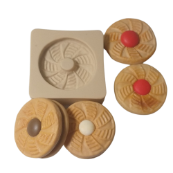 Bolacha Mousse furadinha Molde de Silicone