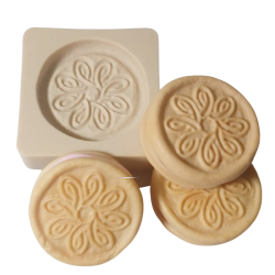 Molde de Silicone Bolacha trabalhada