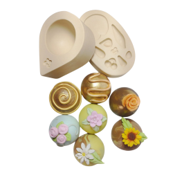 Molde de Silicone Bolinhas Fofas - Cód 1354