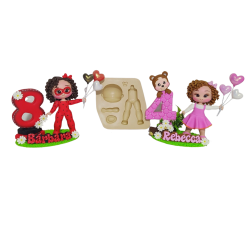 Molde de Silicone Boneca Arteira G - Cód 894