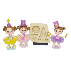 Molde de Silicone Boneca Arteira M - Cód 854