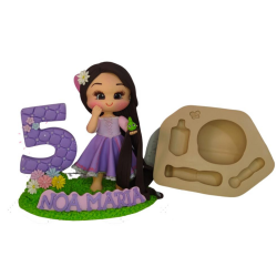 Molde de Silicone Boneca Karine