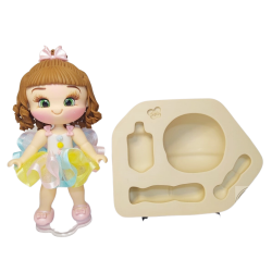 Molde de Silicone Boneca Karine