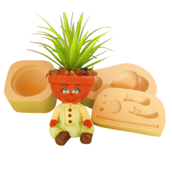 Molde de Silicone Boneco Floreira - Zé Florido cód 236
