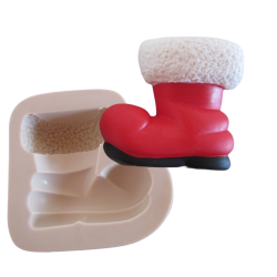 Molde de Silicone Bota Papai Noel 2 - Cód 085