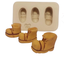 Molde de Silicone Botinhas Cut - Cód 1148