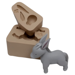 Molde de Silicone Burrinho 3D - Cód 934