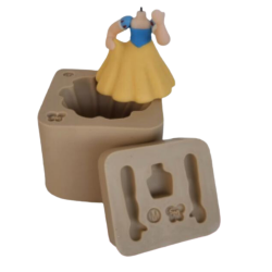 Molde de Silicone Busto e Saia Princesas - M - Cód 1074
