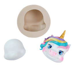 Molde de Silicone Cabeça de bichinhos com Fuça G - Cód 950