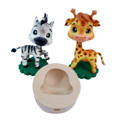 Molde de Silicone Cabeça de bichinhos com Fuça P - Cód 948