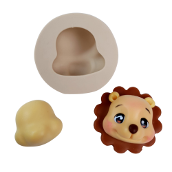 Molde de Silicone Cabeça de bichinhos com Fuça  PP - Cód 947