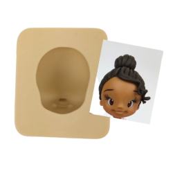Molde de Silicone Cabeça Modelada PP