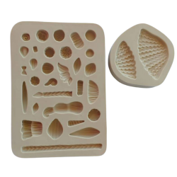 Molde de Silicone Cabelinhos de LOU mini - Cód 376-A