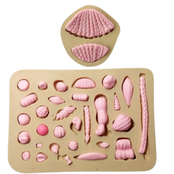 Molde de Silicone Cabelinhos de LOU mini - Cód 376-A