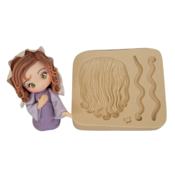 Molde de Silicone Cabelo de Maria - Cód 1325