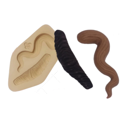 Molde de Silicone Cabelo Toy 3- Mecha Dupla - Cód 1135
