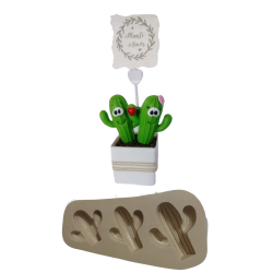 Molde de Silicone Cactos Modelo 1 - Cód 459