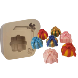 Molde de Silicone Caixinha de Presente - Cód 1110
