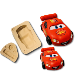 Molde de Silicone Carro Relâmpago - Cód 1259