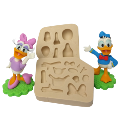 Molde de Silicone Casal de Patos P