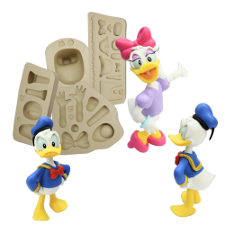 Molde de Silicone Casal de Patos - G - Cód 1278