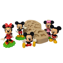 Molde de Silicone Casal de Ratinhos P