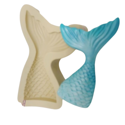 Molde de Silicone Cauda de Sereia G - Cód 455
