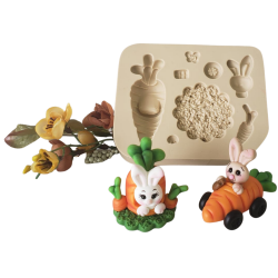 Molde de Silicone Cenourinha Pascal - Cód 998