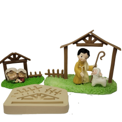 Molde de Silicone Cercado Celeiro - Cód 1108