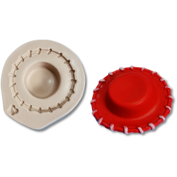 Molde de Silicone Chapéu Boneca Cowgirl - Cód 1290