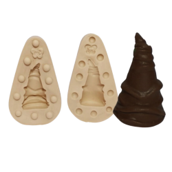 Molde de Silicone Chapéu Mágico Potter M Bipartido - Cód 1146