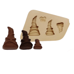 Molde de Silicone Chapéu Mágico Potter Pequenos - Cód 1144