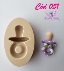Molde de Silicone Chupeta - Cód 051