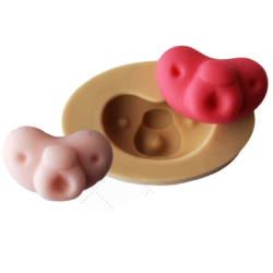 Molde de Silicone para Biscuit Chupeta G - Cód 096